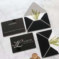 Black Acrylic Invitation Card Greeting Card Slap-up Business Invitation